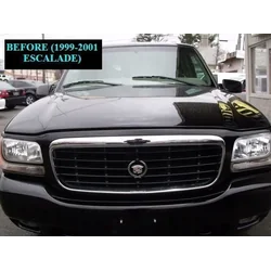 99-00 1999 2000 CADILLAC ESCALADE – Chrómové grilovacie lišty s chrómovými prvkami