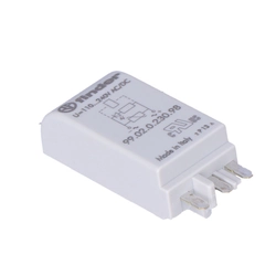 99.02.0.230.98 EMC modulis, zaļš LED + varistors 110-240VAC/DC