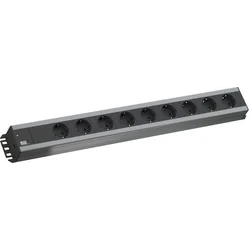 Bachmann power strip 9 sockets 2 m silver (300.001)