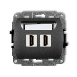 Socket outlet Karlik 11HDMI-2 IP20
