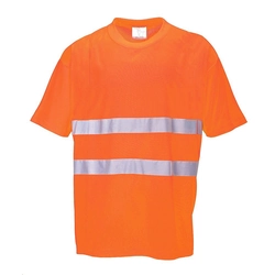T-shirt COMFORT S172 warning cotton reflective orange XL orange
