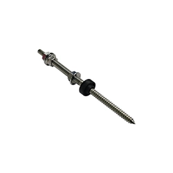 Combi screw with double thread for mounting photovoltaics Size: M10x200mm -