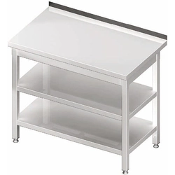 Wall table with 2 shelves, welded, 400x600x850 mm