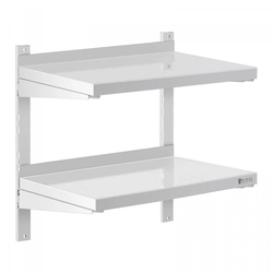 Hanging shelf - 2 countertops - 80 x 40 cm ROYAL CATERING 10011458 RCWR-800.4