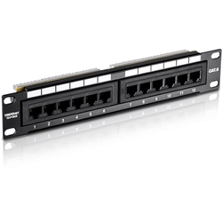 Patch Panel 12 ports RJ45 UTP 10', Cat6 - TRENDnet TC-P12C6