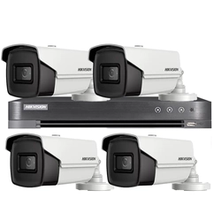 HIKVISION surveillance system 4 cameras 8MP 4 in 1, IR 60m, DVR 4 channels 4K 8MP