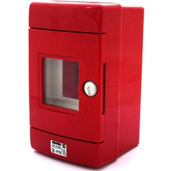 Gewiss Cabinet for a fire protection switch 1x4 modules red 42 RV surface-mounted (GW42206)