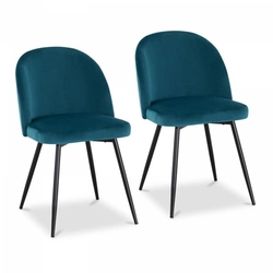 Čalouněná židle - tyrkysová - velur - 2 ks.Fromm & amp; Starck 10260159 STAR_CON_101
