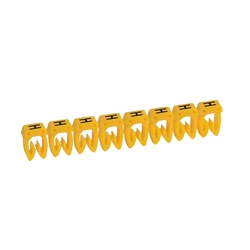 Systém kódování kabelů Legrand 038307 Tvar brožury Plastický Žlutá Písmena Snap