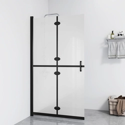 Folding shower screen, frosted ESG glass, 70x190 cm
