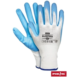 Nitrile-coated nylon safety gloves | BLUEFOOD