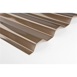 Profiled panel OMBRE, trapezoidal, 0,7x900x3000 mm, bronze sp