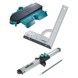 Wolfcraft Set of tools for installation and measurement of laminate floors