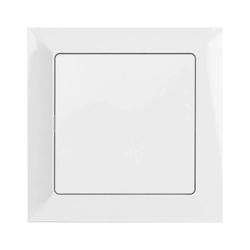 Two-way switch with backlight, with a frame - white