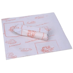 Meat wrapping paper, curved, 30x30 cm, 5 kg