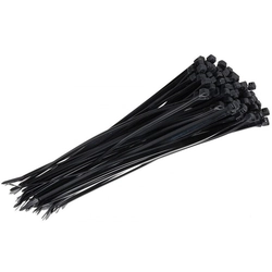 Cable tie, black, 3.6x370mm, 100 pieces