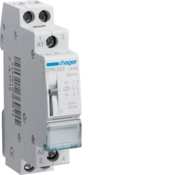 Latching relay Hager EPN522 Mechanical switch DIN rail AC DC AC