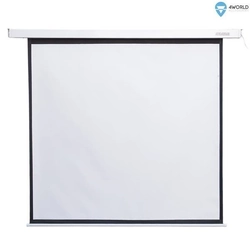 4World Electric Wall / Ceiling Projection Screen with Remote 170x128 (4: 3) Matt White