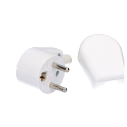 Angle plug z/u 10/16a WB-6 White