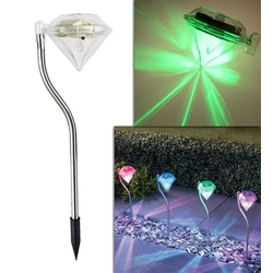 ZD50A Garden solar lamp rgb diamond