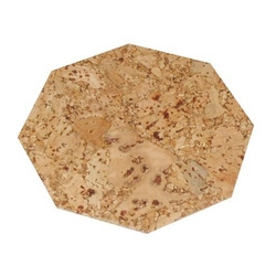 octagonal place setting 10cm cork (6pcs)