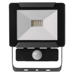 LED světlomet Emos Ideo PIR ZS2711 10W 800lm 4000K IP54 PIR pohybový senzor černý