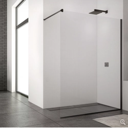 SanSwiss Easy Black Line shower wall 80 cm STR4P0800607