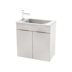 Jika Cube Petit Cabinet with washbasin 60x34 cm and 2 doors, white, H4536311763001