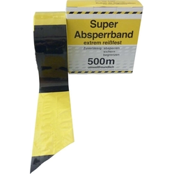 barrier tape 500 m roll yellow/black blocked