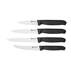 A set of 4 knives for peeling vegetables and fruits