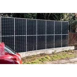 A set of elements for making a fence with 50 panels with a thickness of 30mm,, vertical installation, panels with a thickness of 35mm and a height of up to 230cm