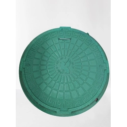 A tampa da escotilha para o tanque séptico 60cm WL-60/75 BP verde