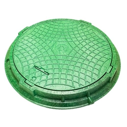 A tampa da escotilha para o tanque séptico 60cm WL-60/75 verde