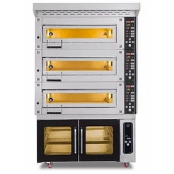 Modular bakery oven 3-komorowy | electric | 25,5 kW | 400V | 1260x1020x2050 | MT/800/2