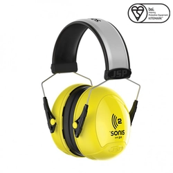 Adjustable earcups with increased visibility 31dB SNR Sonis 2