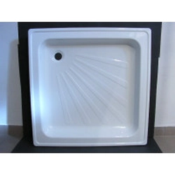 Shower tray 70x70x16 white plate BRH