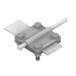 Cross connector 4-śrubowe M8 3-płytkowe B=30mm (hot-dip galvanized steel) AN-05/OG/