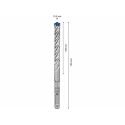 Bosch 12 x 100 x 165 mm SDS-Plus four-edged drill bit 10 pc