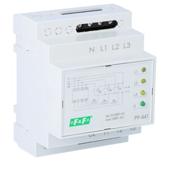 Automatic phase changeover PF-441 with priority phase, for cooperation with contactors,4 modules