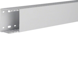 Slotted cable trunking system Hager HNG50075 Slotted Bottom perforation Light grey