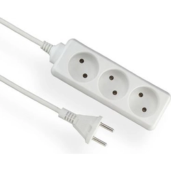 Elgotech Economic Extension Cable 3 b/u sockets white 1,5m (EPS-31,5)