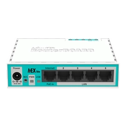 Router hEX Lite, 5 x Fast Ethernet, RouterOS L4 - Mikrotik RB750r2