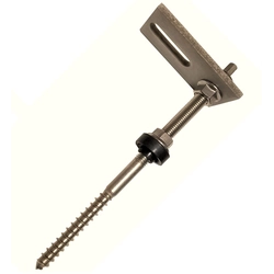 Roof holder - metal roofing tile, sheet metal - double-threaded screw M10x200 + adapter