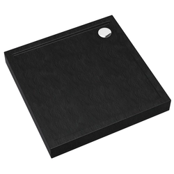 Kerra David square shower tray 80 x 80 cm black structure