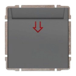 Card reader - hotel switch, for card 54x86 mm, 5 sec. lagging off all graphite Kos 66 KOS