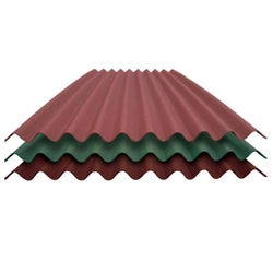 Bituminous corrugated sheets CORRUBIT, brown, 2000x930 mm, 2,4 mm