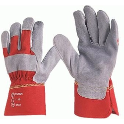 Thick cattle split safety glove with palm lining 1155 size 10, size 10