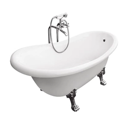 Freestanding bathtub Besco Otylia 170 chrome legs - ADDITIONALLY 5% DISCOUNT FOR CODE BESCO5