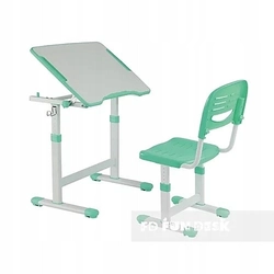 Piccolino II Green Adjustable Desk with Chair
