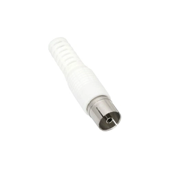 Antenna socket straight WHITE long 50 Pcs